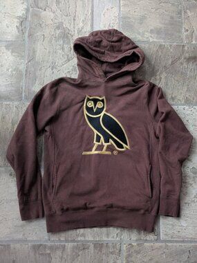 OVO Havana Brown Hoodie Owl Logo (MEDIUM)